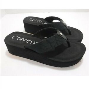 Calvin Klein Shoes - NWOT Calvin Klein Wedge Flip-Flops Calvin Klein Shoes - NWOT Calvin Klein Wedge Flip-Flops